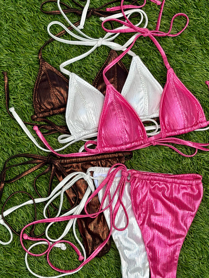 Metallic Bikini Top